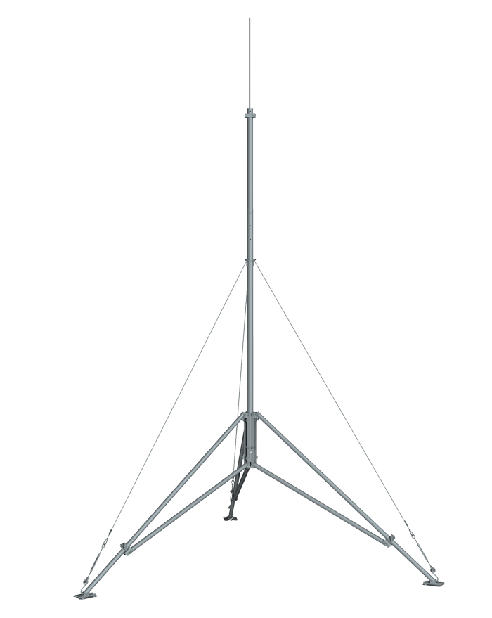 CM106B-CSA: 7 to 10 ft Galvanized-Steel-Tubing Tripod with...